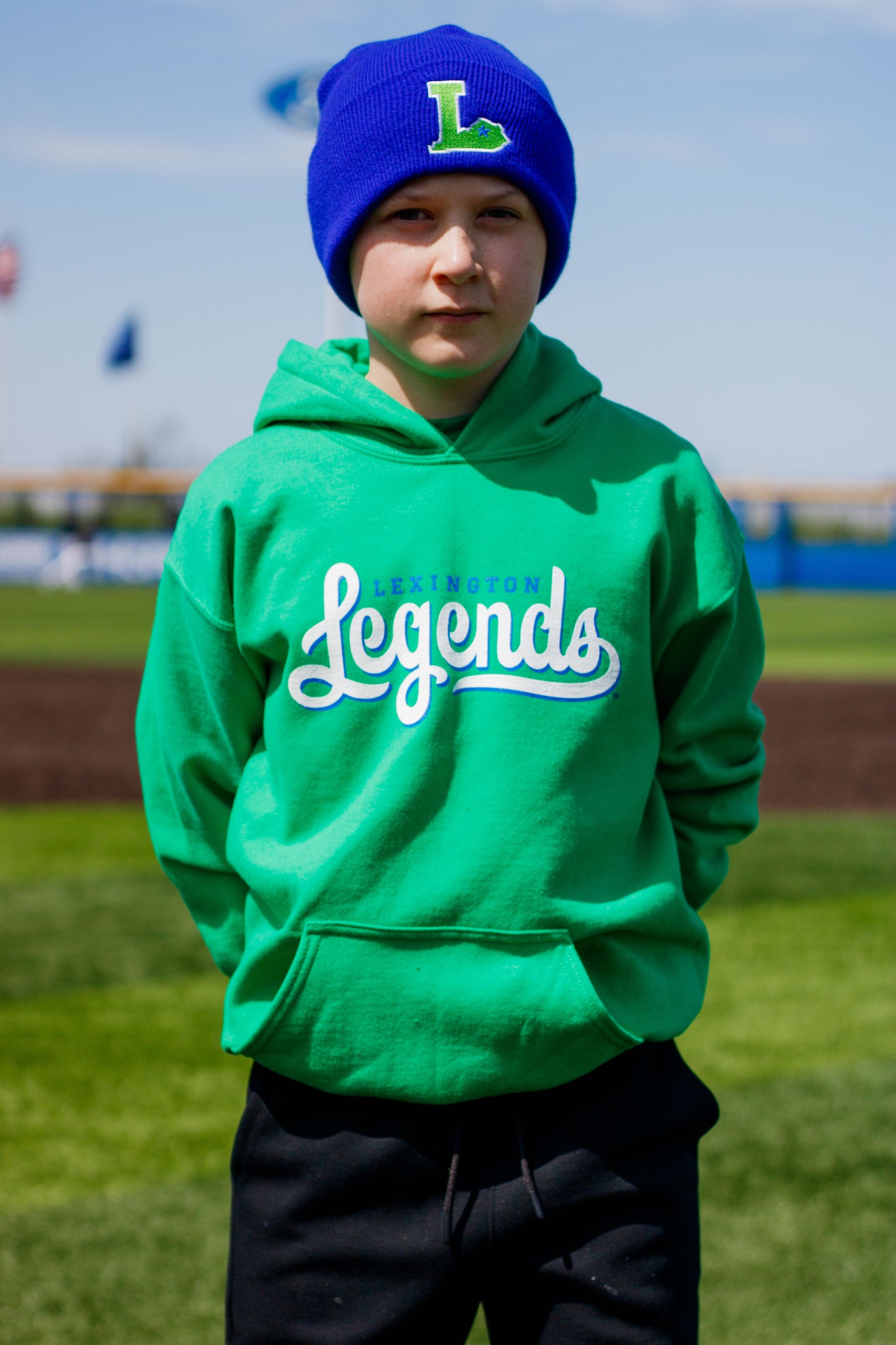 Youth Lexington Legends Hoodie - Green