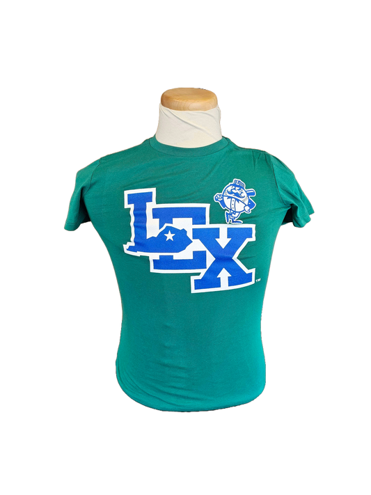 Ladies Stacked LEX with Mighty Lex T-Shirt - Green