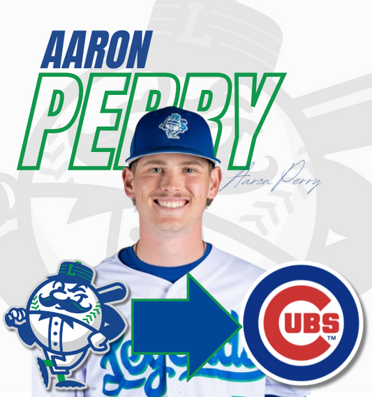 CHICAGO CUBS PURCHASE CONTRACT OF LEXINGTON LEGENDS HURLER AARON PERRY