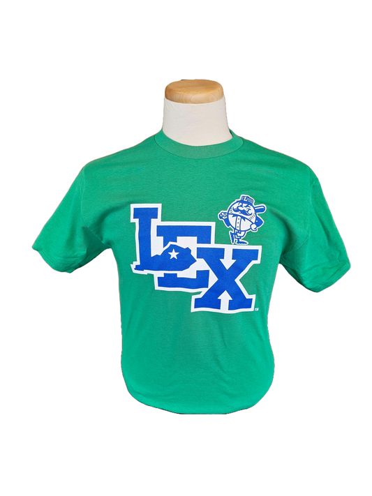 Adult Stacked LEX with Mighty Lex T-Shirt - Green